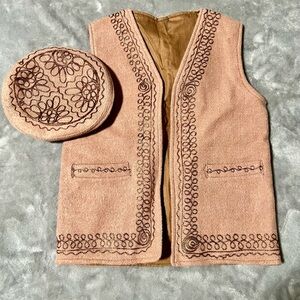 Little boys traditional vest and hat